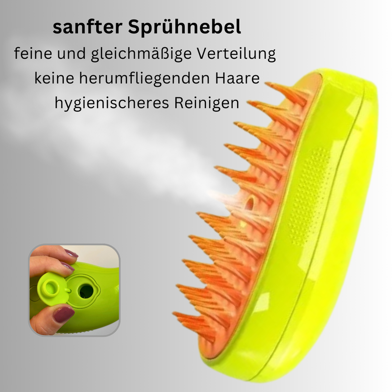 SteamSpa – wohltuende Dampfbürste für mühelose Fellpflege auf Knopfdruck
